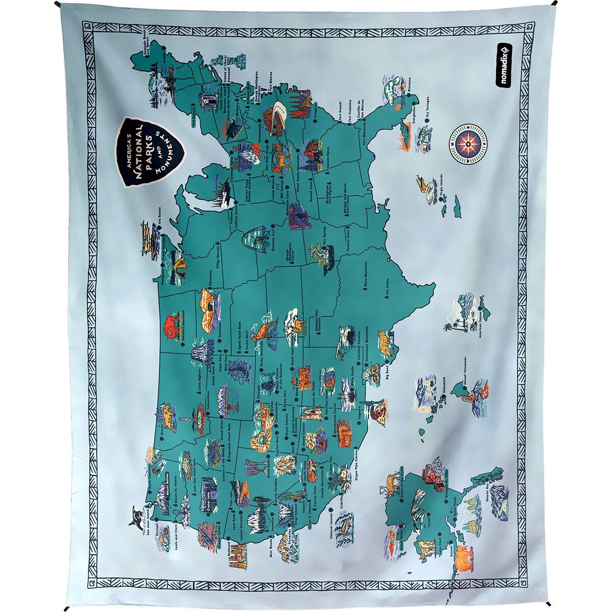 Image of Nomadix Festival Blanket National Parks and Monuments, One Size