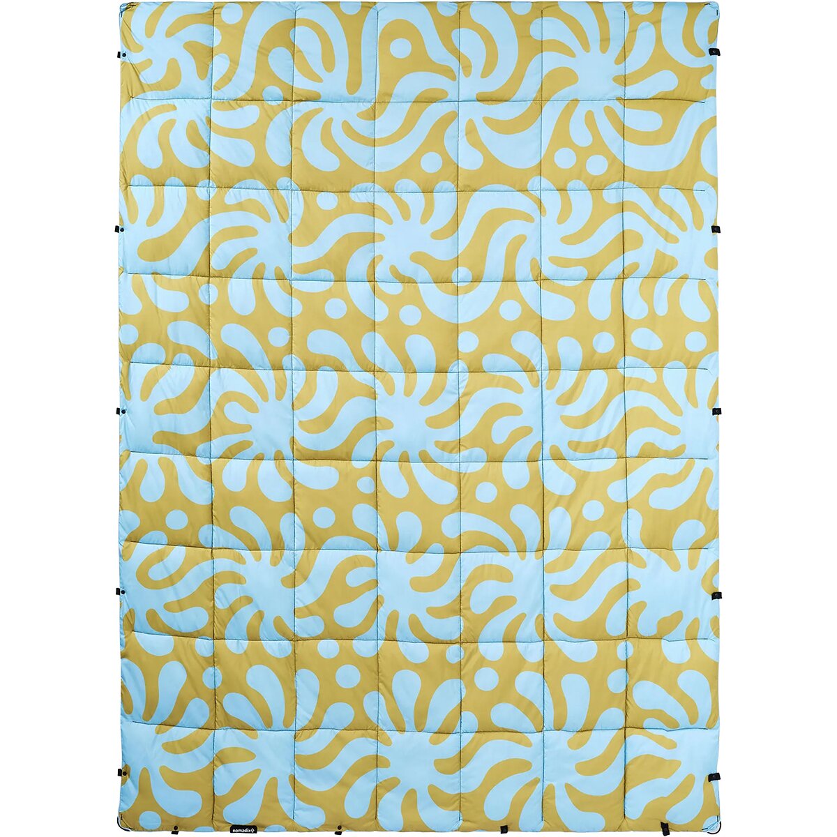 Image of Nomadix Graphene Puffer Blanket Whirlpool Meadow Green, One Size