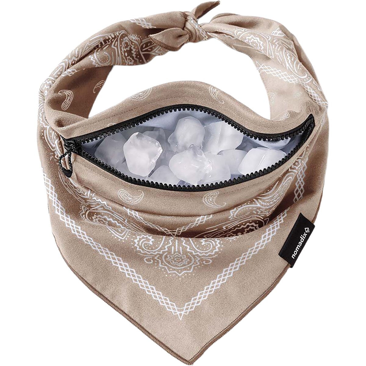 Image of Nomadix Ice Bandana Towel Paisley Tan, One Size