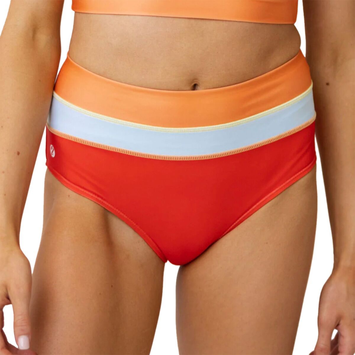 Nani Swimwear Colorblock Bikini Bottom - Women's Poppy, M