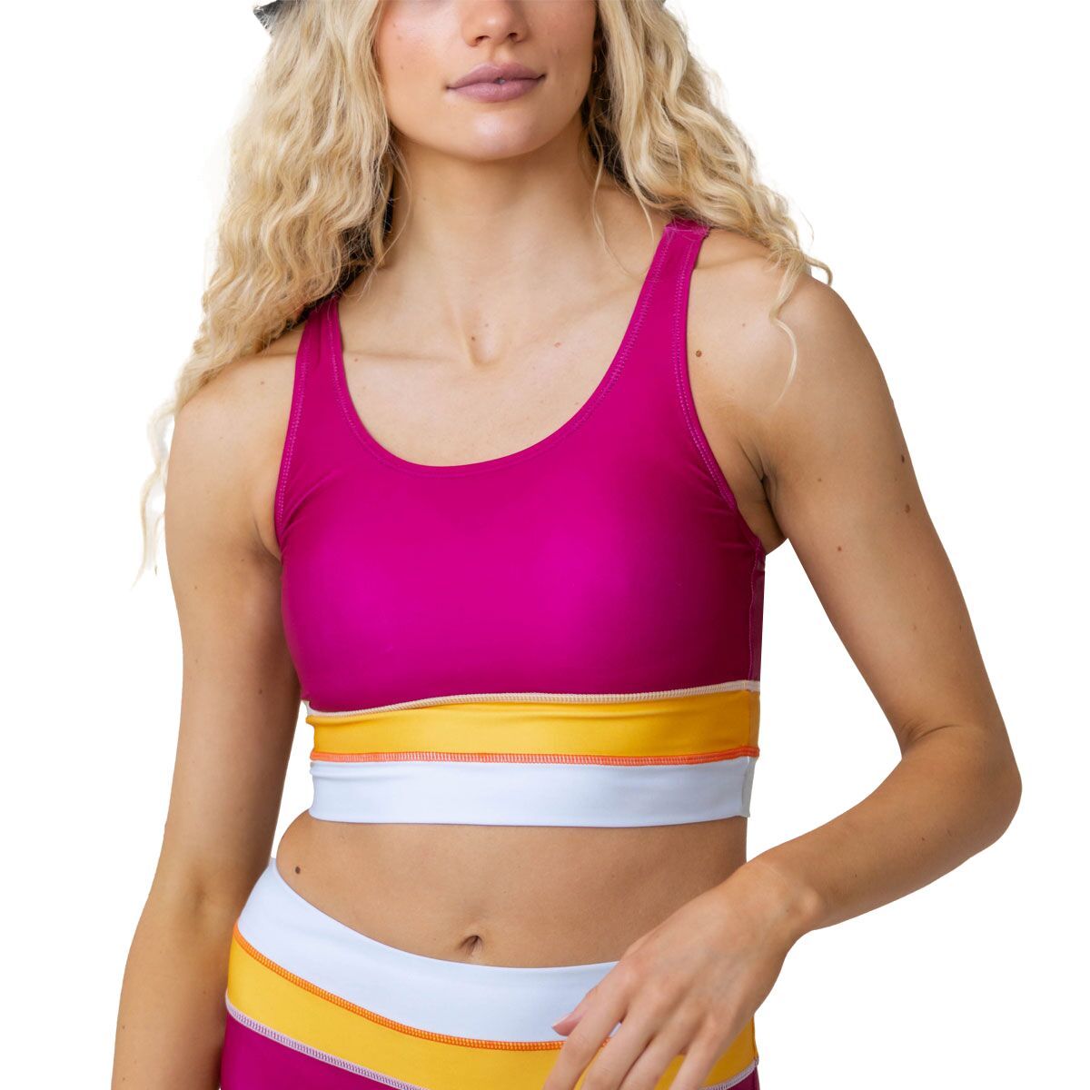 Nani Swimwear Cut Back Crop Bikini Top - Women's Berry, XS