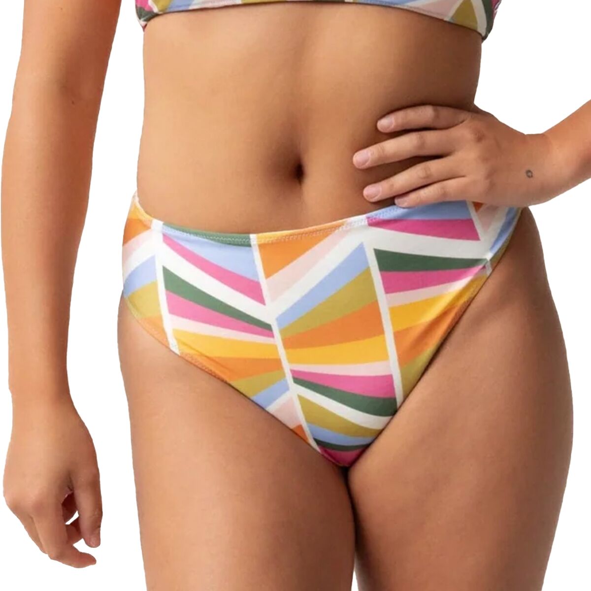 Image of Nani Swimwear Reversible High Leg Bikini Bottom - Women's Rockpoint, XS
