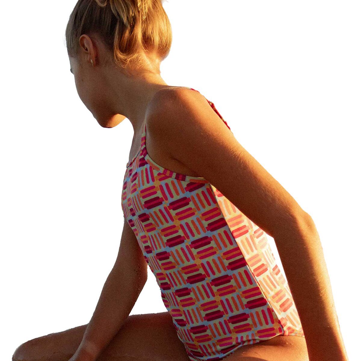 Image of Nani Swimwear Skinny Strap One-Piece Swimsuit - Girls' Vera, 12