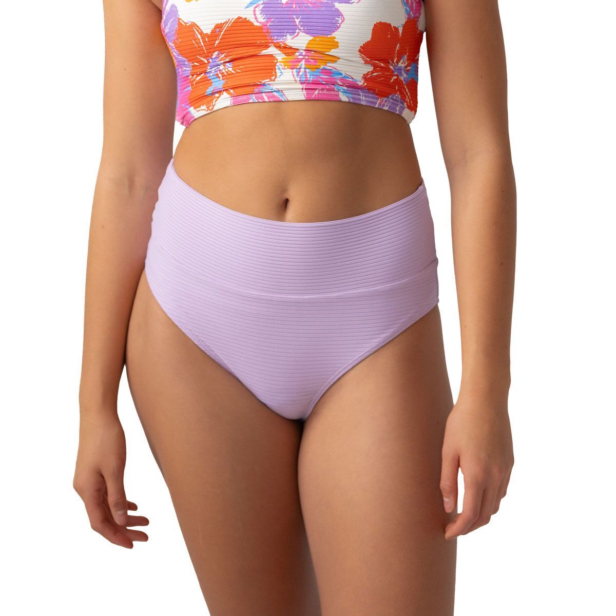 Image of Nani Swimwear Flat Rib Marine Bikini Bottom - Women's Lilac, XS