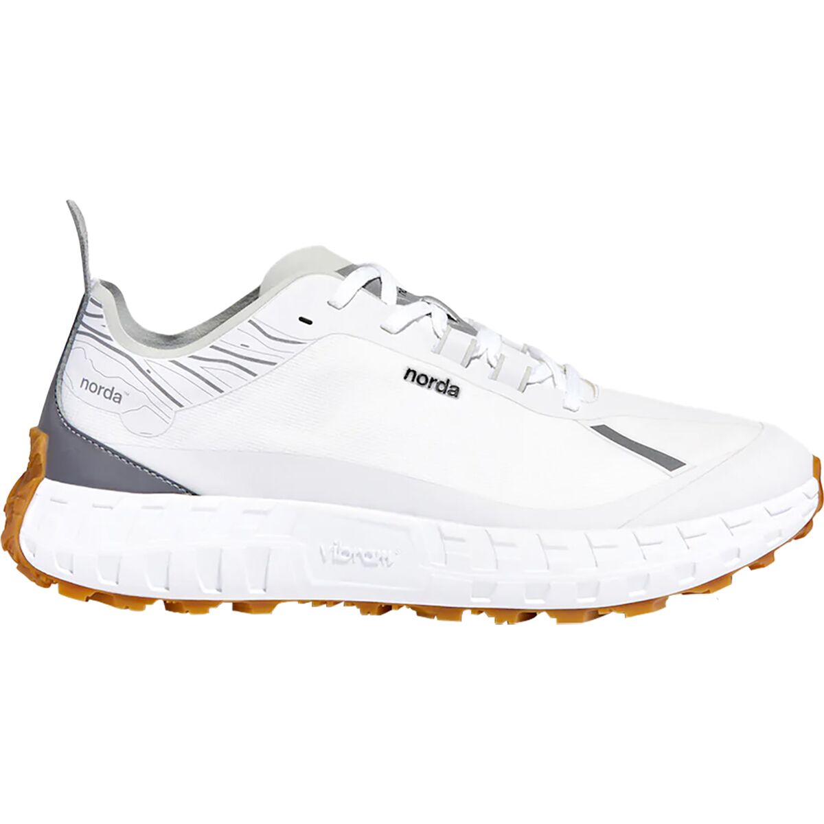 Image of Norda 001 Trail Running Shoe - Women's White/Gum, 8.5