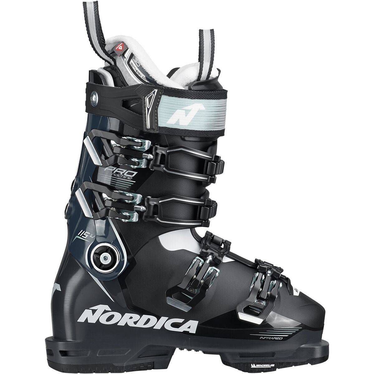 Nordica Promachine 115 Ski Boot - 2023 - Women's Black/Anthracite/Green, 27.5