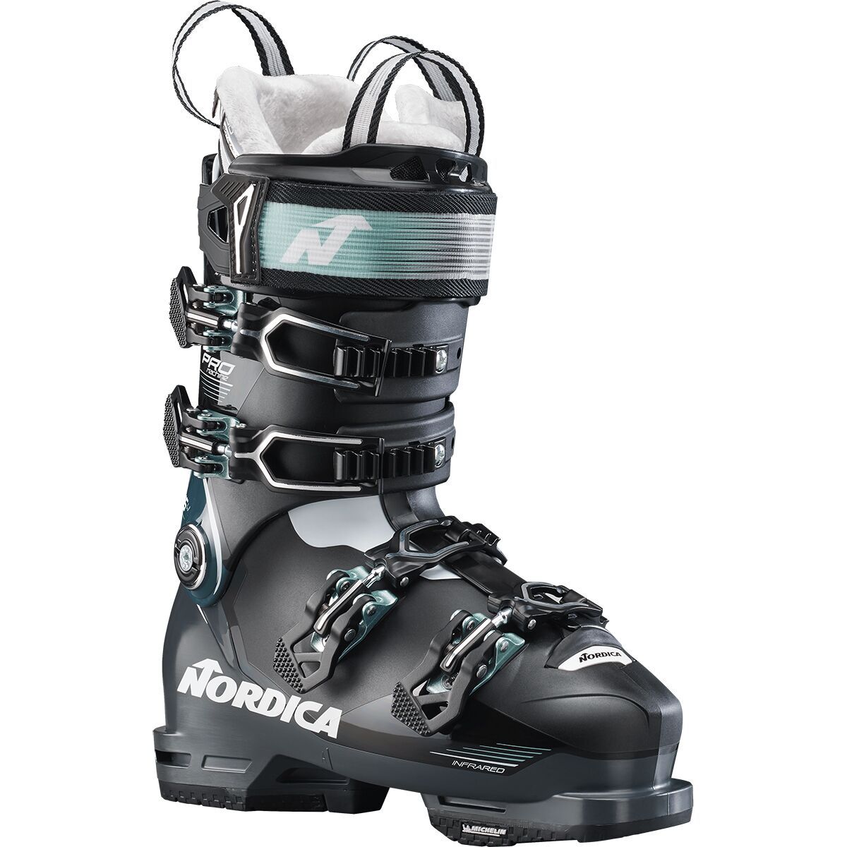 Nordica Promachine 115 Ski Boot - 2024 - Women's Black/Anthracite/Green, 26.5