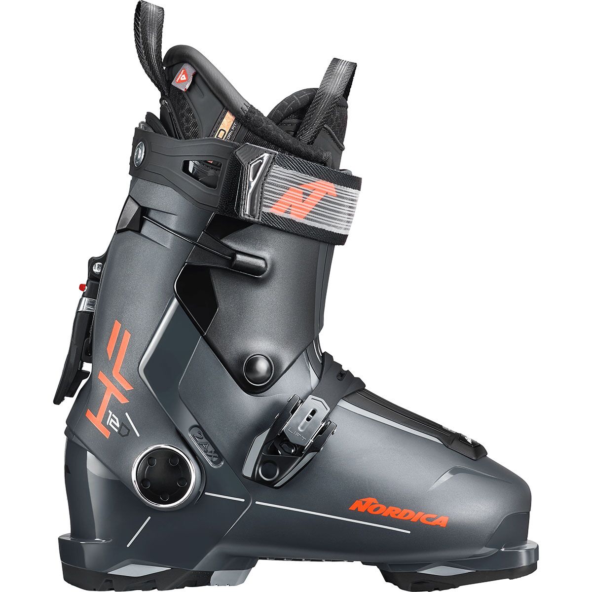 Image of Nordica HF 120 Ski Boot - 2027 - Men's Anthracite/Black/Red, 27.5