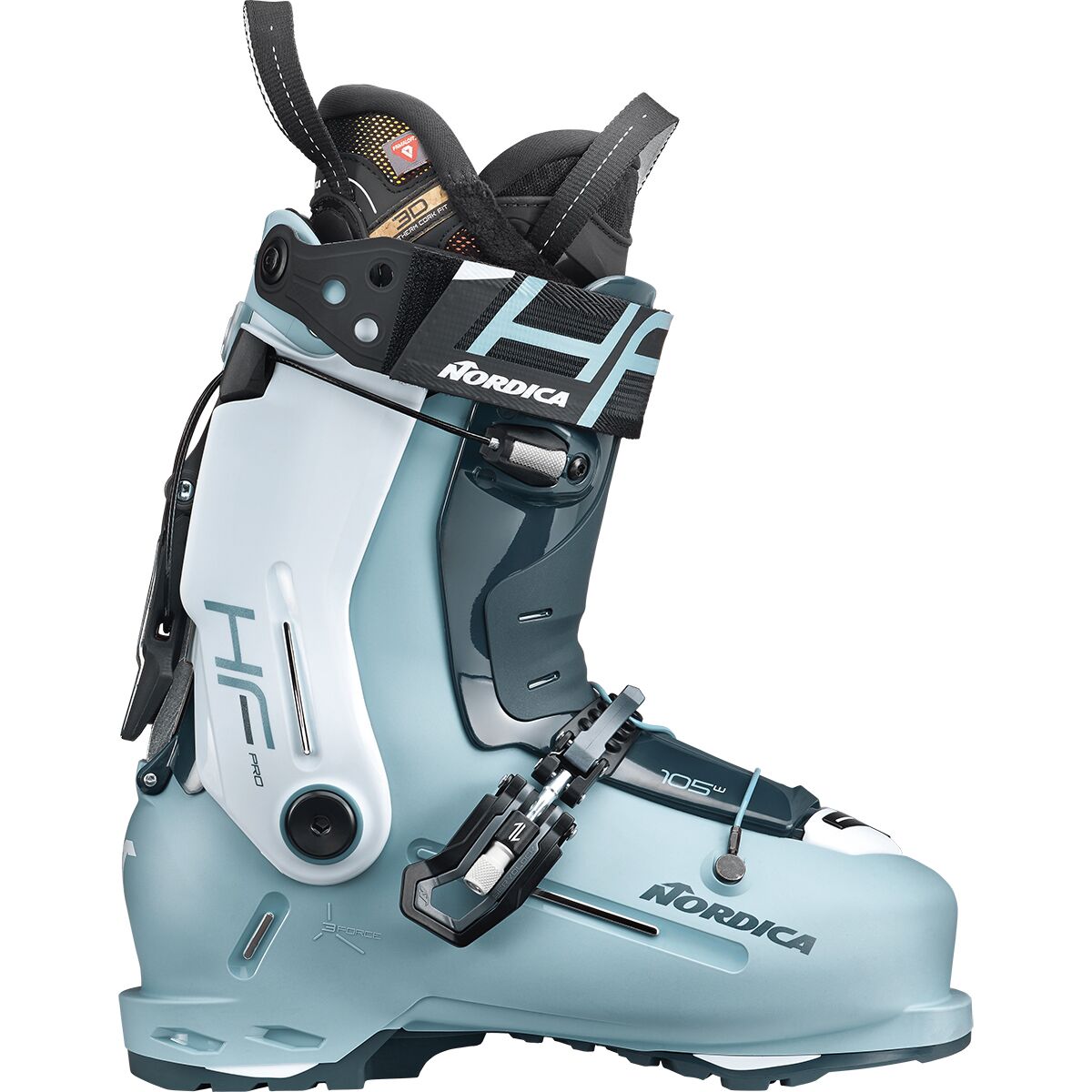 Image of Nordica HF Pro 105 GW Ski Boot - 2026 - Women's Green/Black/White, 24.5