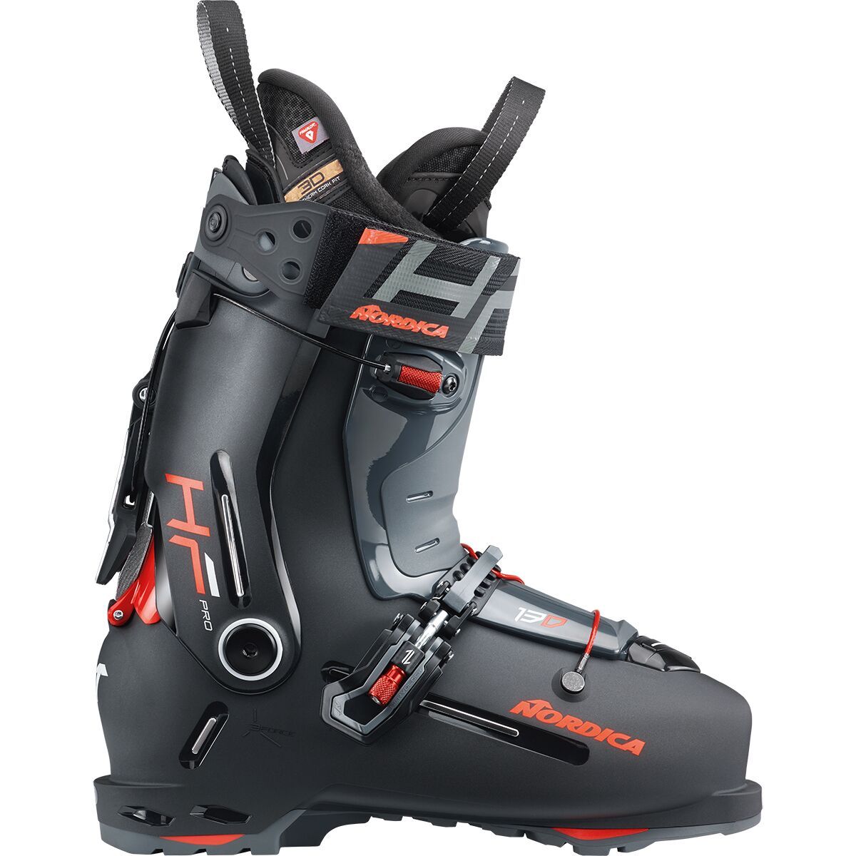 Image of Nordica HF Pro 130 GW Ski Boot - 2026 - Men's Grey/Black/Red, 25.5