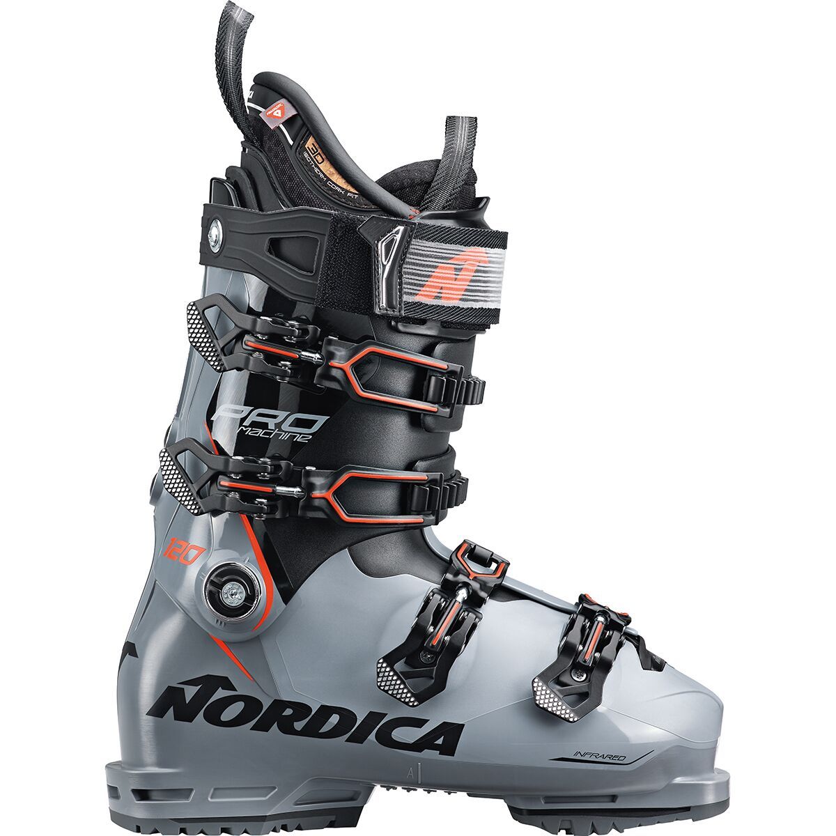 Image of Nordica Promachine 120 Ski Boot - 2026 - Men's Grey/Black/Red, 29.5