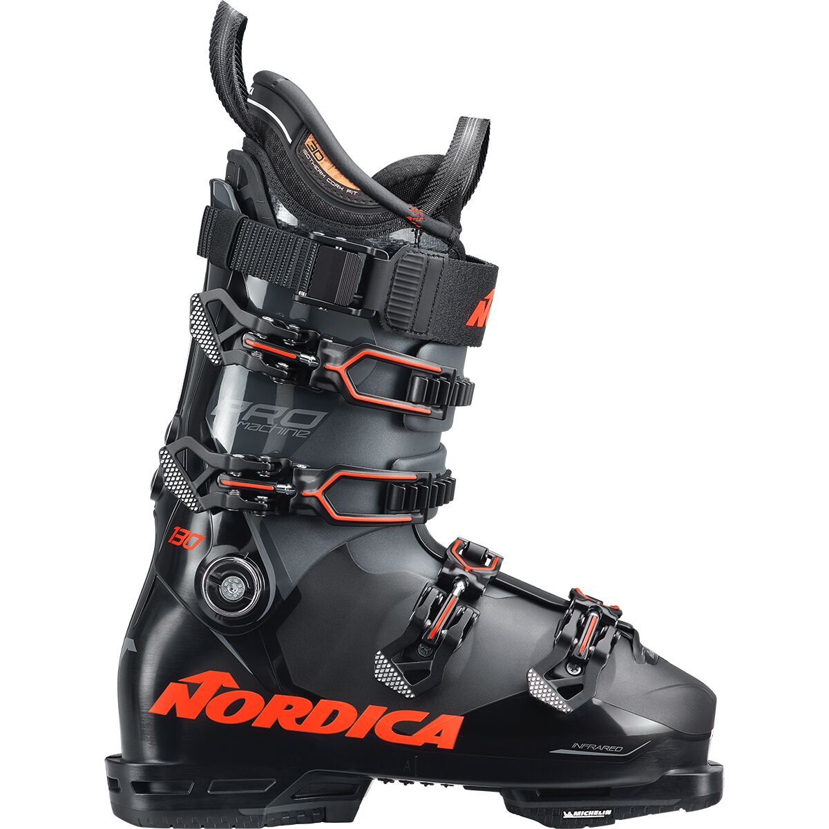 Nordica Nordica Promachine 130 Ski Boot - 2025 - Men's Black/Anthracite/Red, 26.5