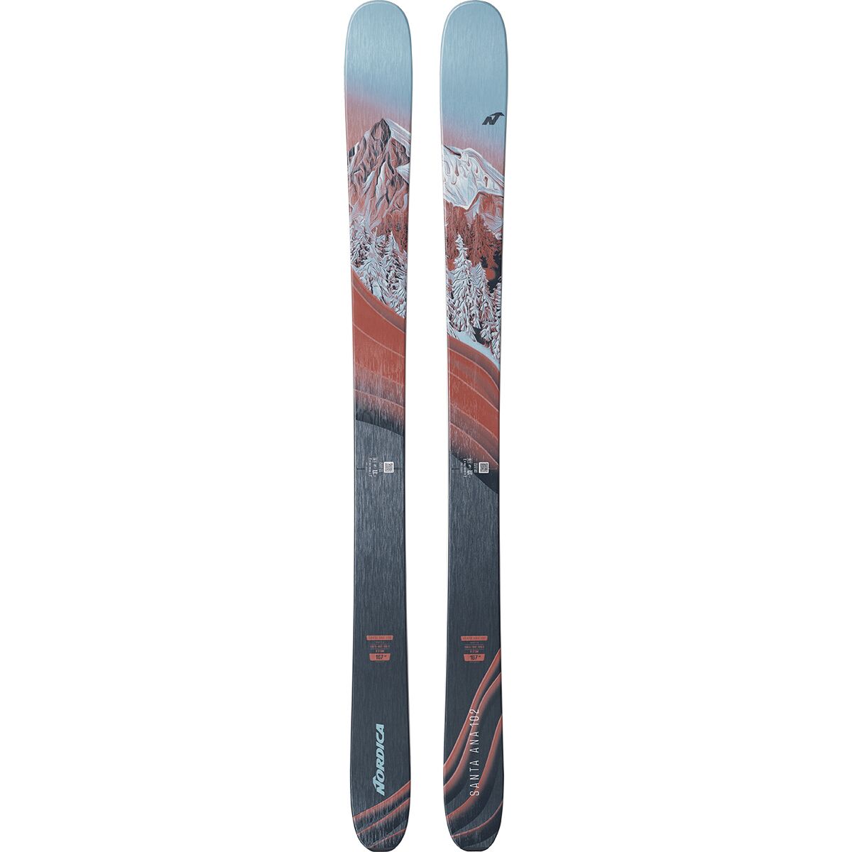 Nordica Nordica Santa Ana 102 Ski - 2025 - Women's Blue/Rust, 161cm