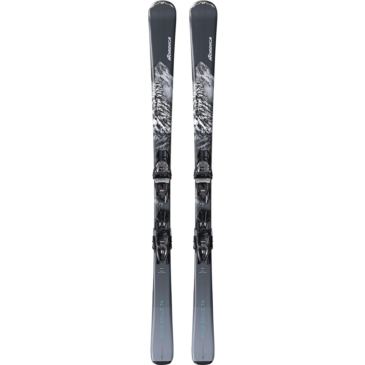 Nordica Nordica Wild Belle 74 + TP2 Compact 10 Ski - 2025 - Women's Grey/White, 162cm