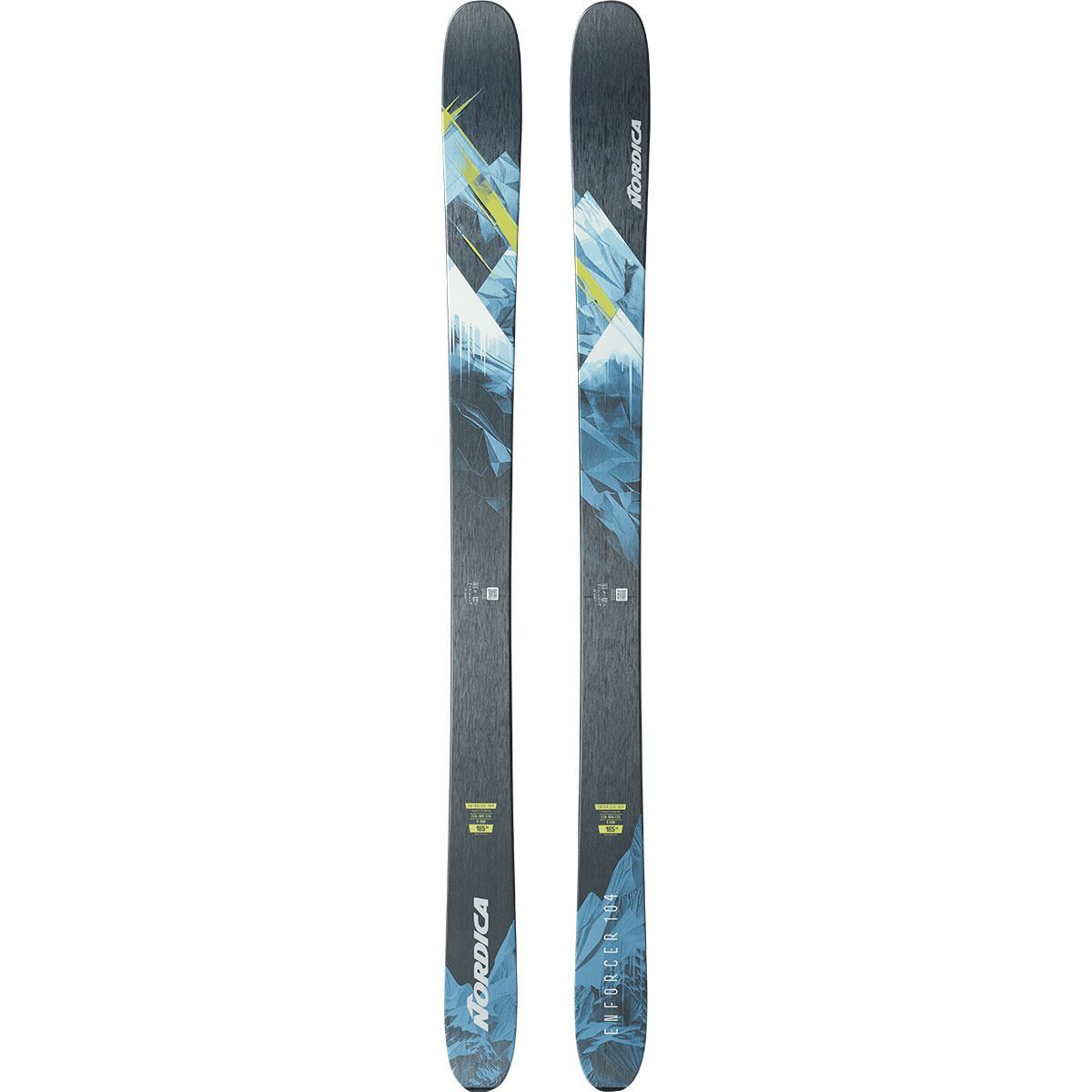 Image of Nordica Enforcer 104 Ski - 2026 Black/Lime/Blue, 179cm