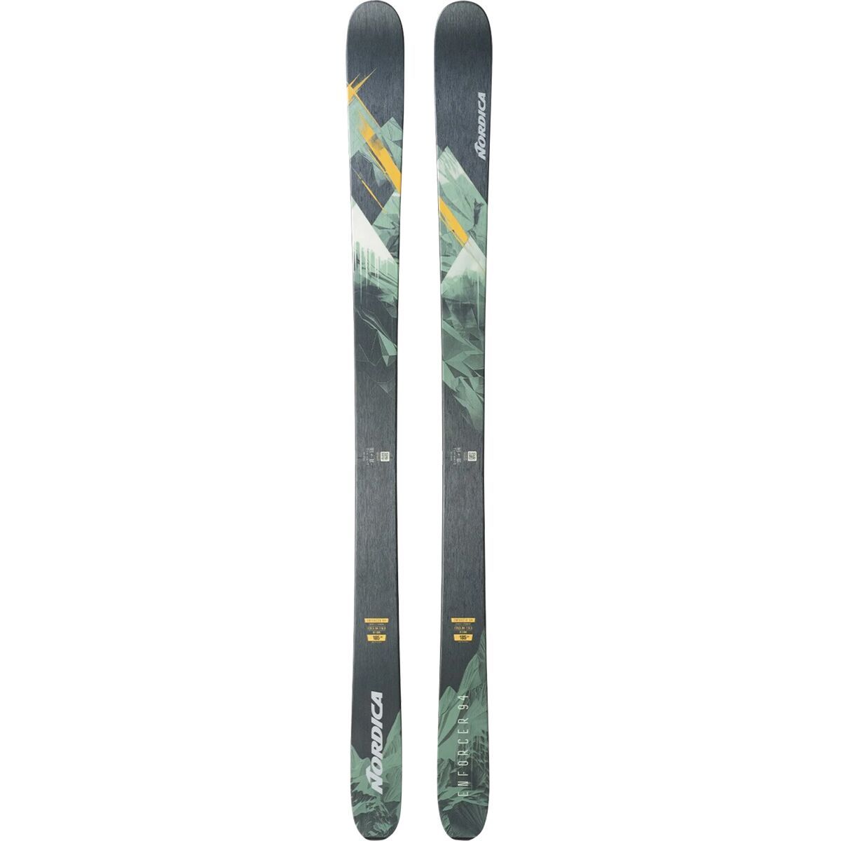 Image of Nordica Enforcer 94 Ski - 2026 Black/Orange/Green, 173cm