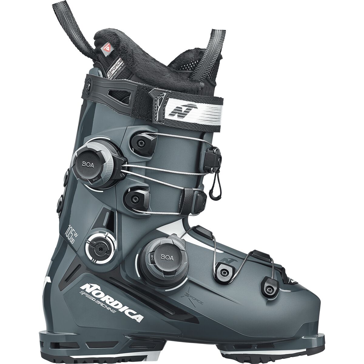 Image of Nordica Speedmachine 3 105 Dual BOA Ski Boot - 2027 - Women's Green/Black/Aquamarine, 24.5