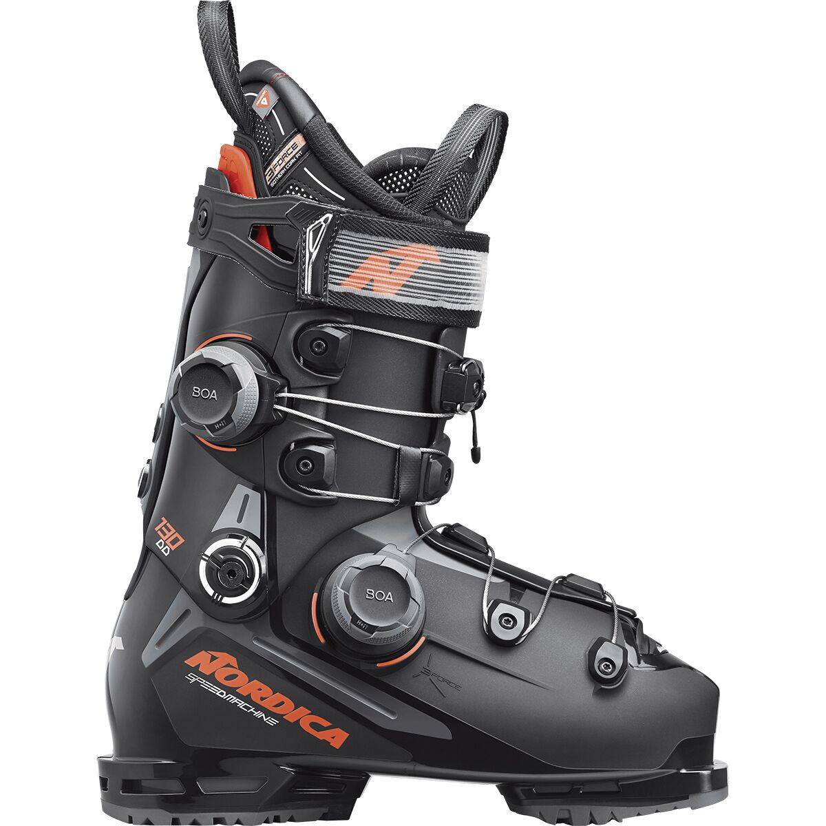Image of Nordica Speedmachine 3 130 Dual BOA Ski Boot - 2027 Black/Anthracite/Red, 28.5