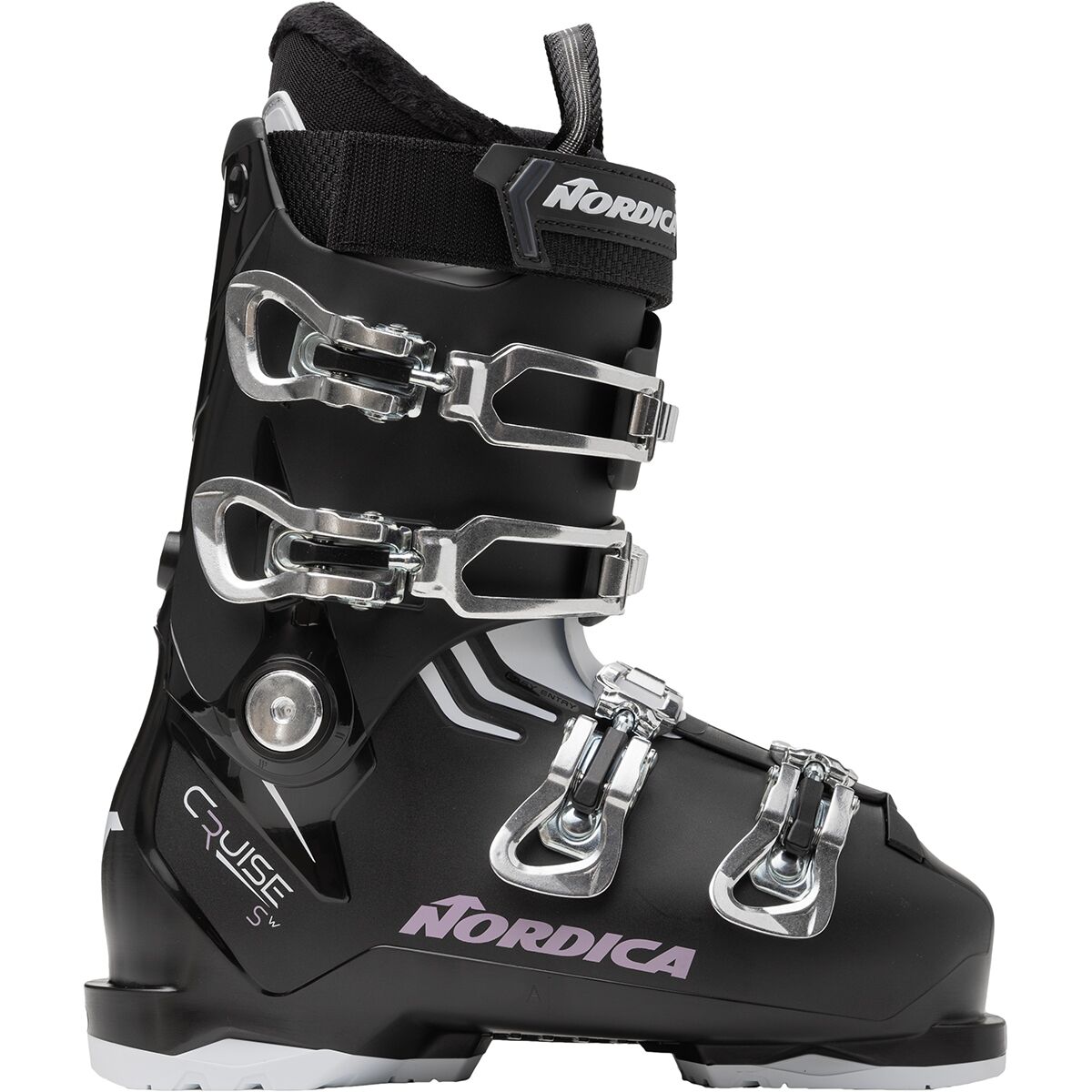 Image of Nordica The Cruise S Ski Boot - 2027 - Women's Black/White/Mauve, 27.5