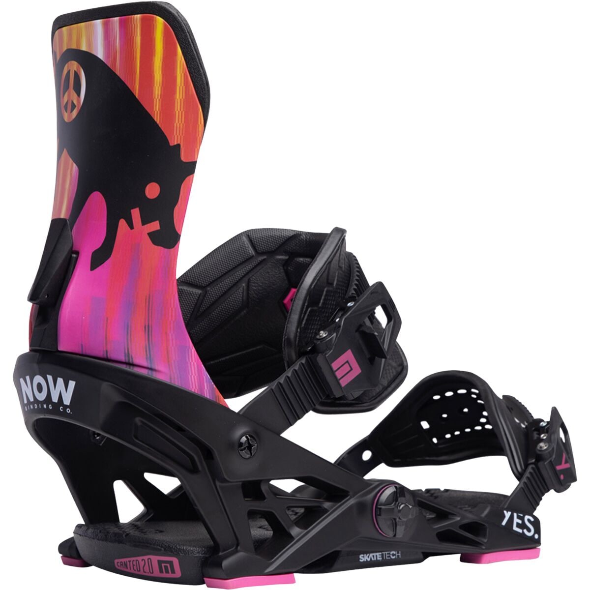 Now Select Pro x YES. Snowboard Binding - 2024 Black/Pink