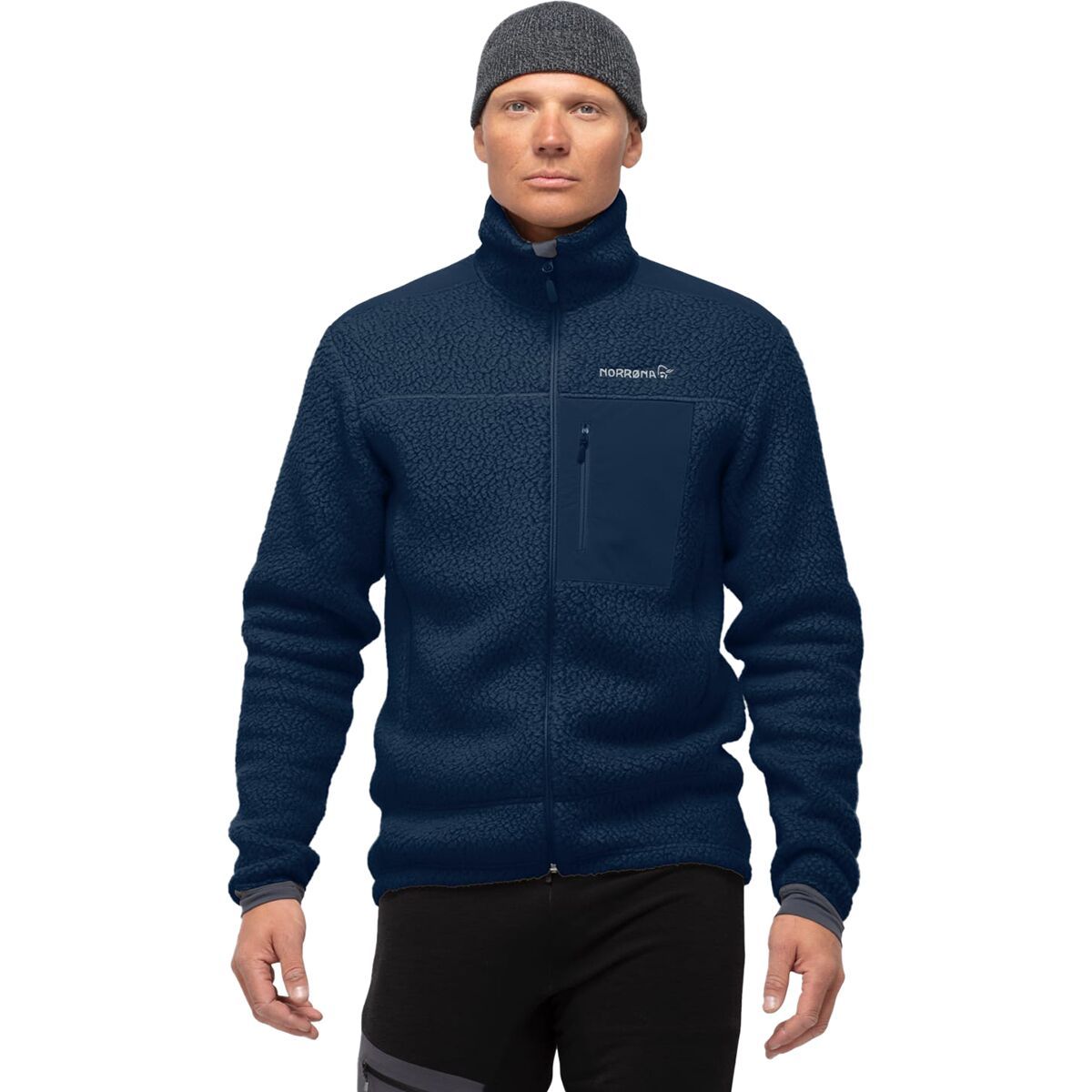 Image of Norrona Trollveggen Thermal Pro Fleece Jacket - Men's Indigo Night/Indigo Night, S