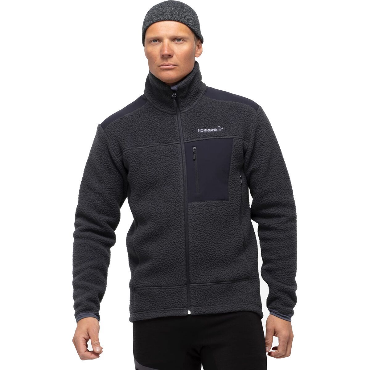 Image of Norrona Trollveggen Thermal Pro Fleece Jacket - Men's Phantom, XL