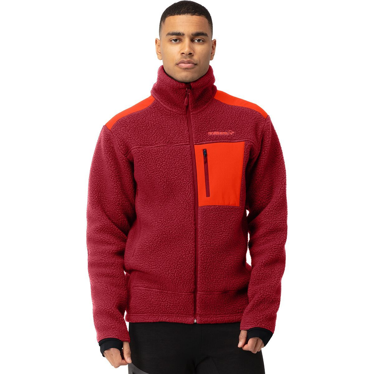 Image of Norrona Trollveggen Thermal Pro Fleece Jacket - Men's Rhubarb, XL