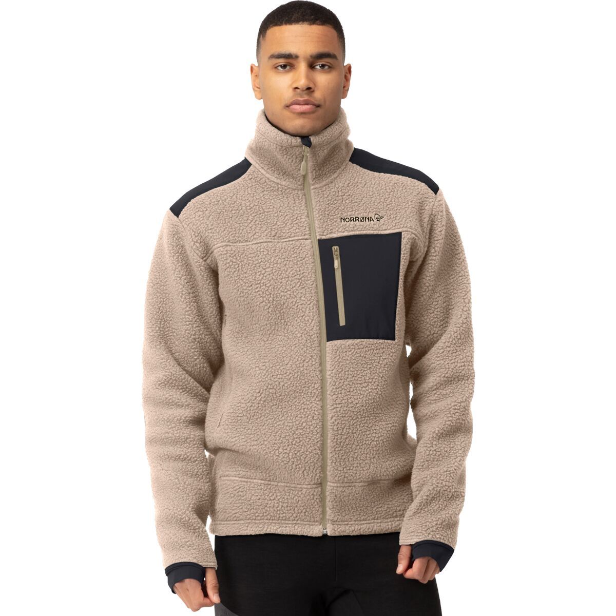 Image of Norrona Trollveggen Thermal Pro Fleece Jacket - Men's Winter Twig, XL
