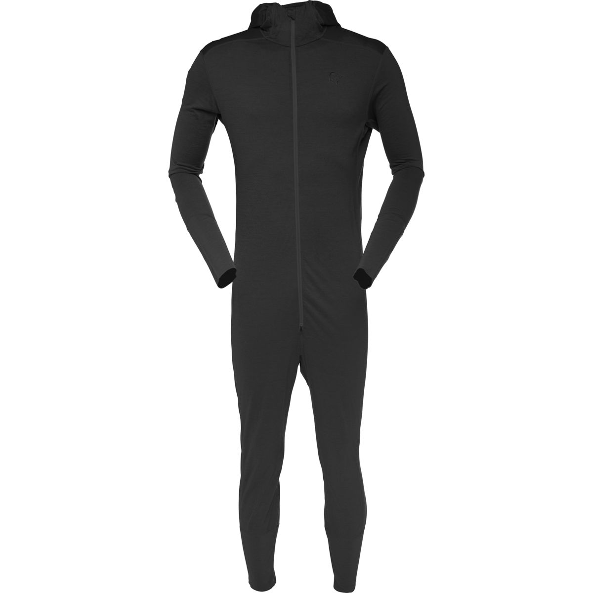 Base layer white jumpsuit - Thermal underwear black one piece