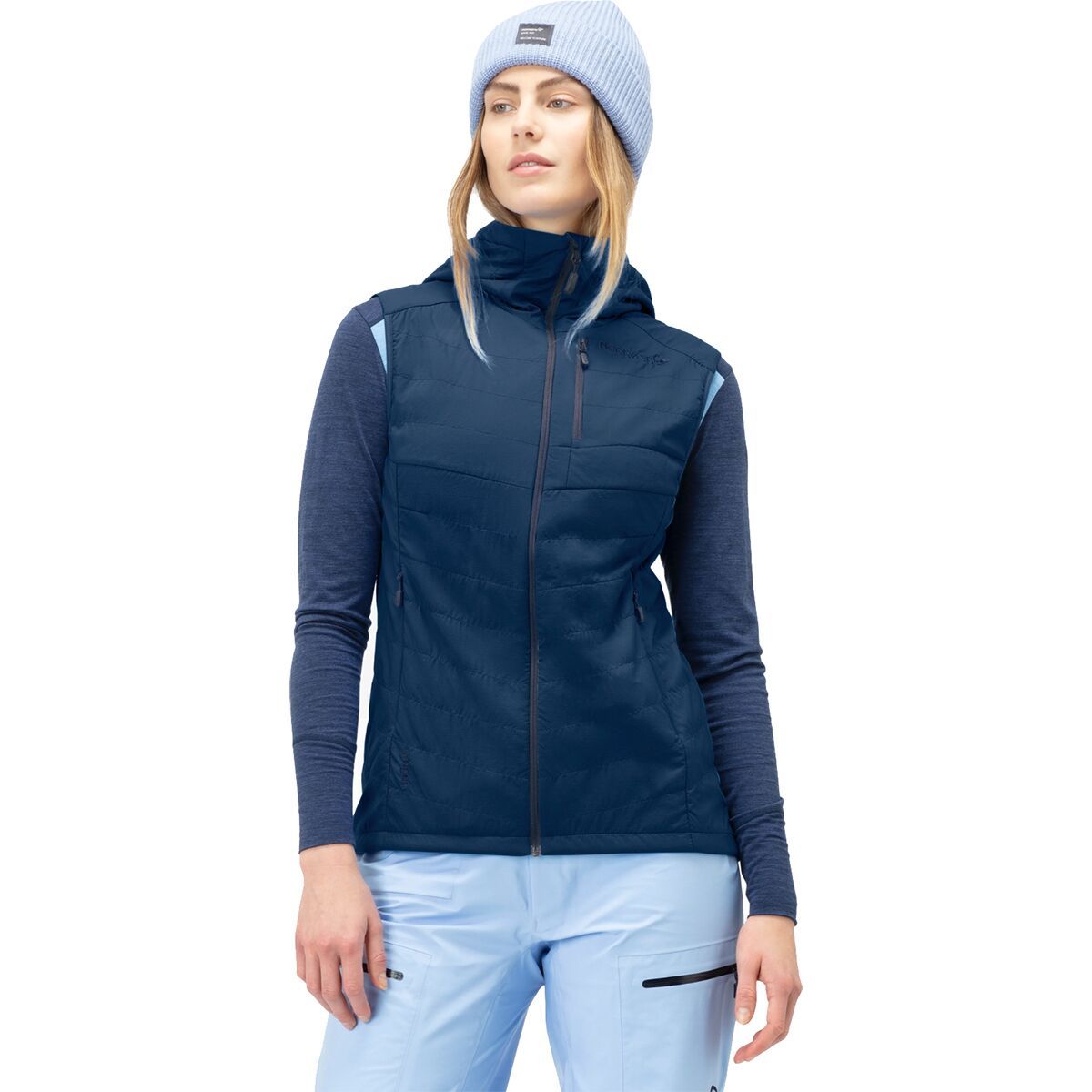 Image of Norrona Lyngen Alpha90 Vest - Women's Indigo Night, XS