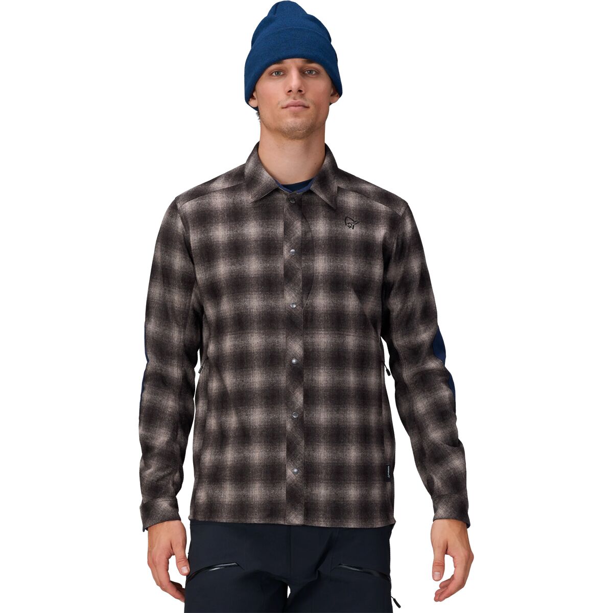 Image of Norrona Tamok Wool Shirt - Men's After Dark, S