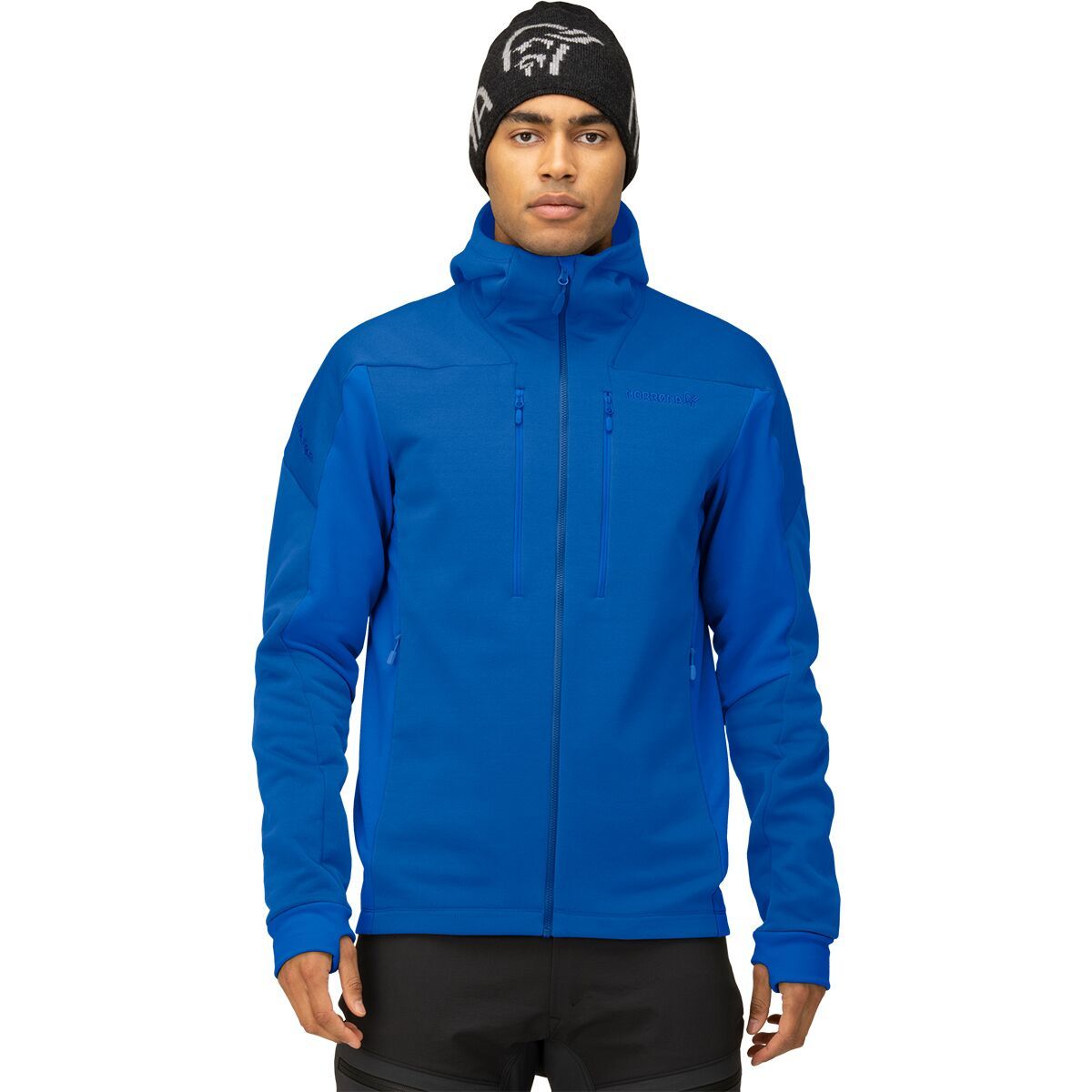 Norrona Trollveggen Powerstretch Pro Full-Zip Hooded Jacket - Men's Limoges, S
