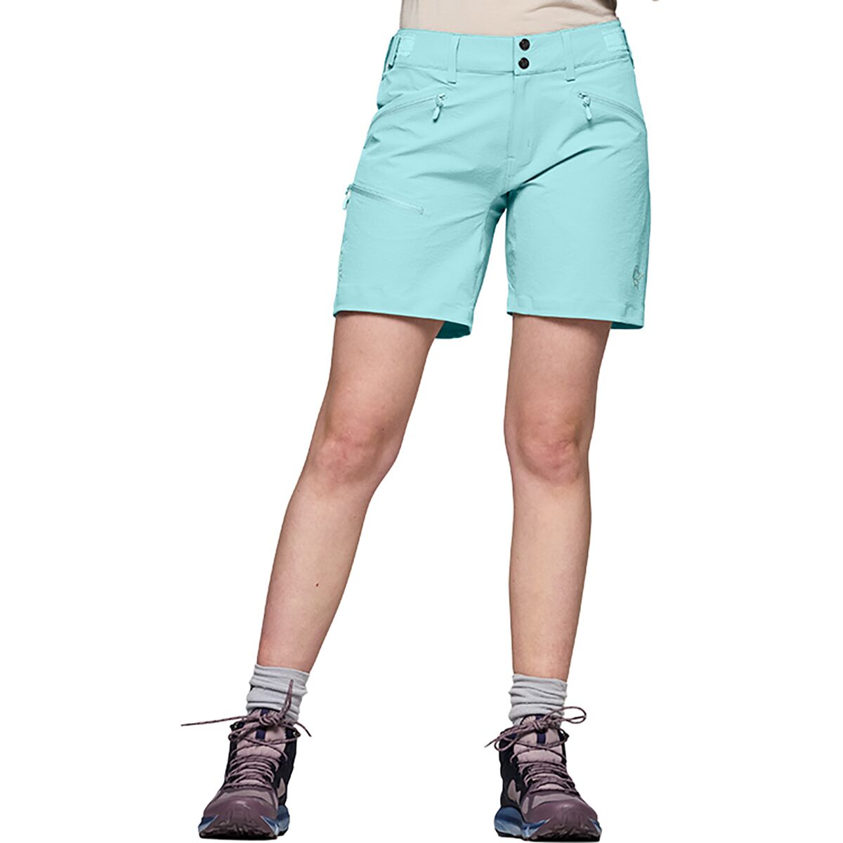 Image of Norrona Falketind Flex1 Short - Women's Aqua Haze, L