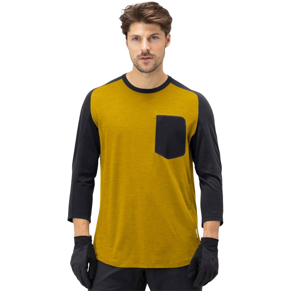 Skibotn Wool 3/4-Sleeve T-Shirt - Men