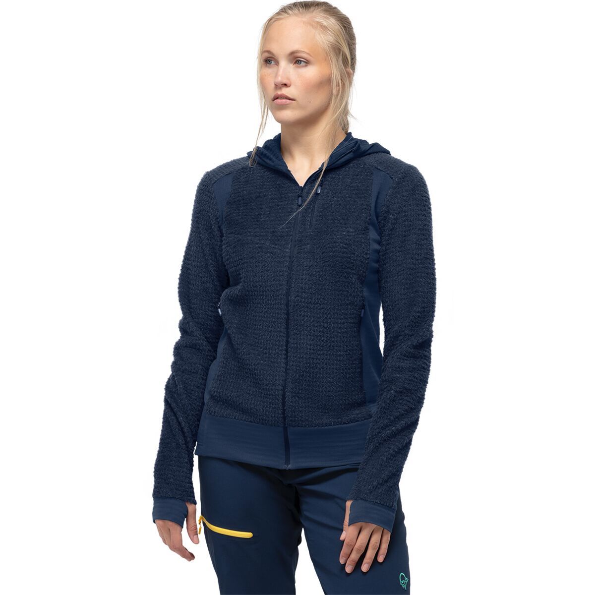 Image of Norrona Falketind Alpha120 Zip Hooded Jacket - Women's Indigo Night, M