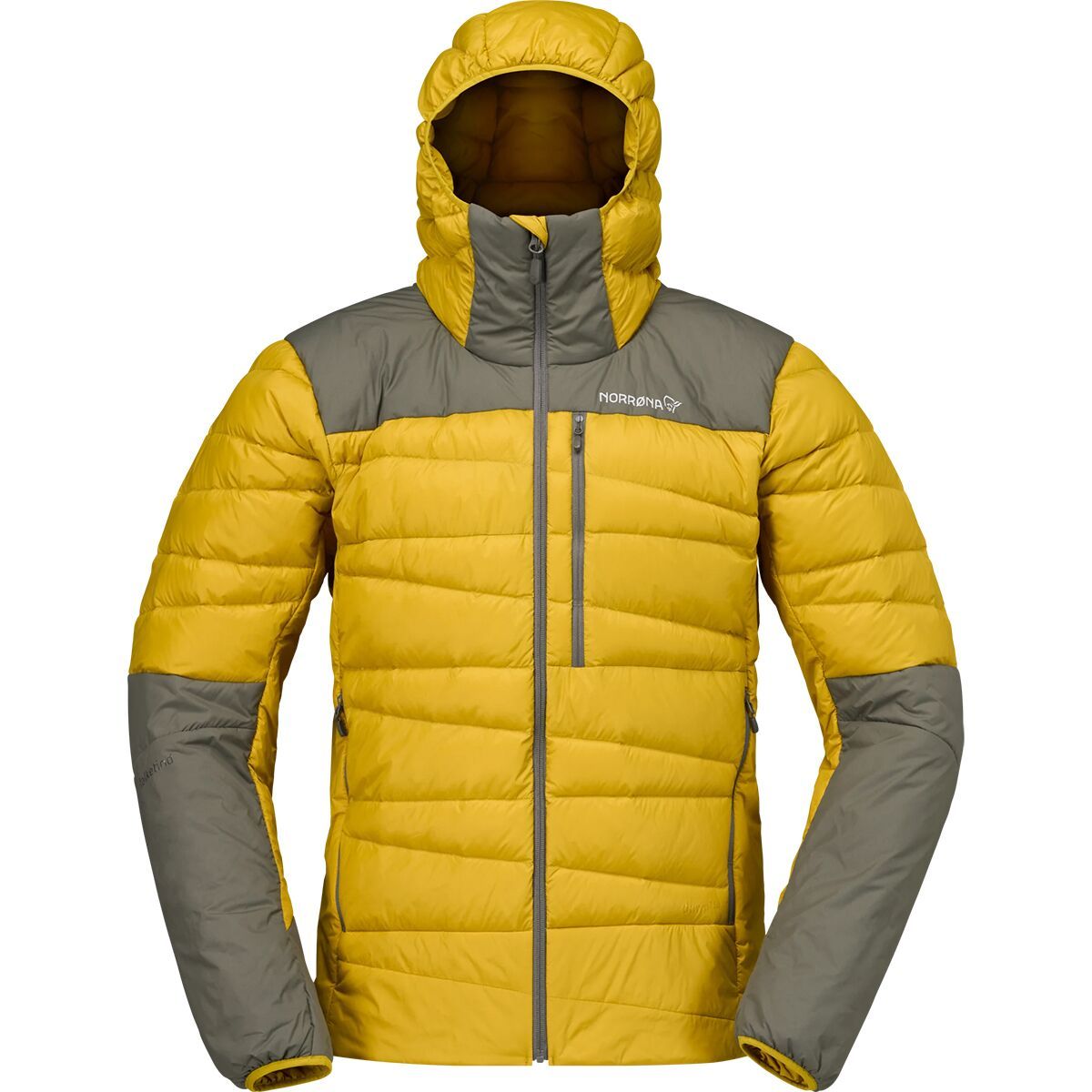 Image of Norrona Falketind Down750 Hooded Jacket - Men's Golden Palm, M
