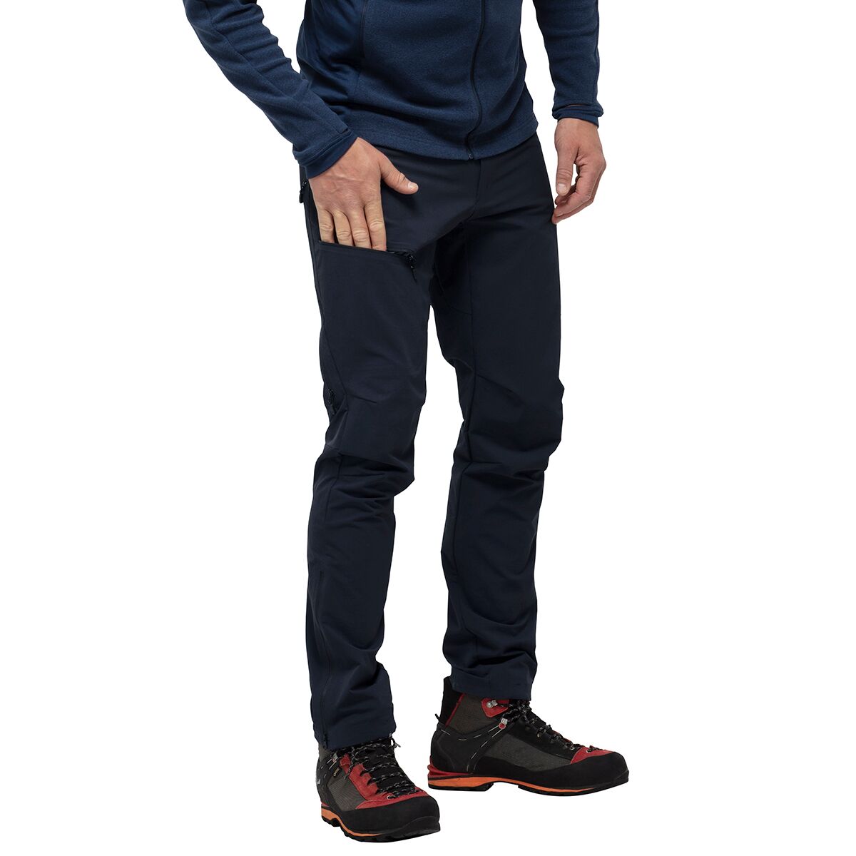 Image of Norrona Falketind Flex1 Softshell Pant - Men's Caviar, L/Reg