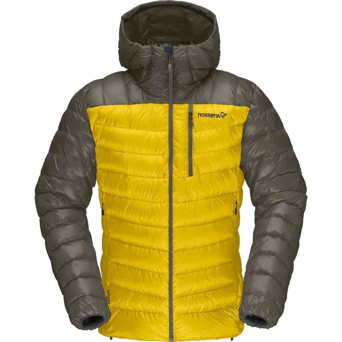 Image of Norrona Lyngen Down850 Hooded Jacket - Men's Golden Palm, XL