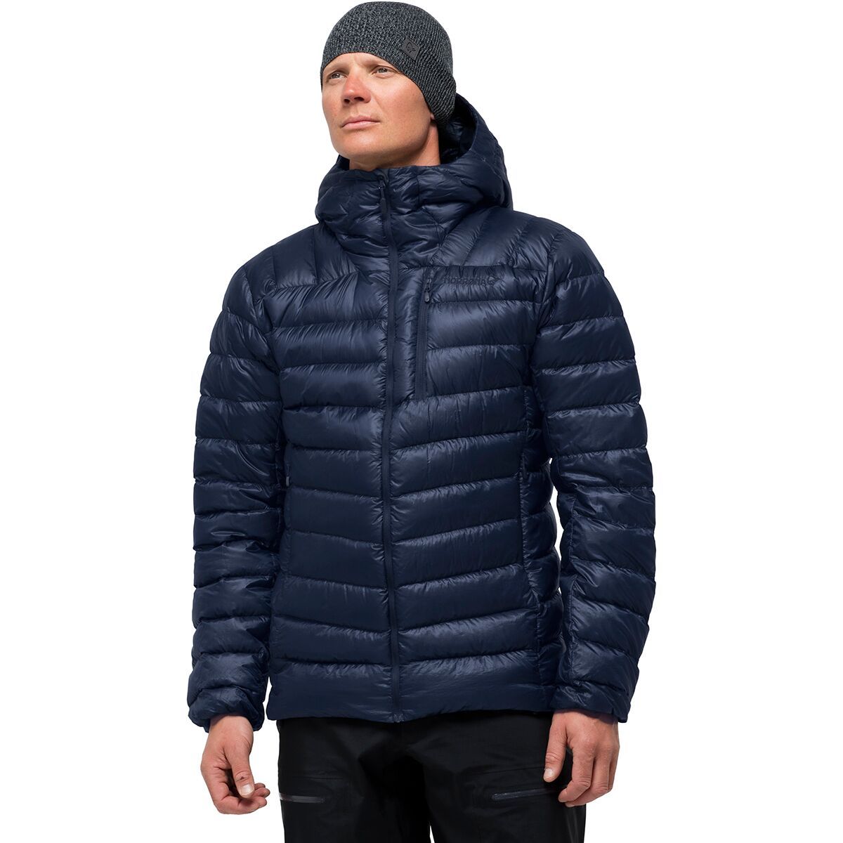 Image of Norrona Lyngen Down850 Hooded Jacket - Men's Indigo Night, XL