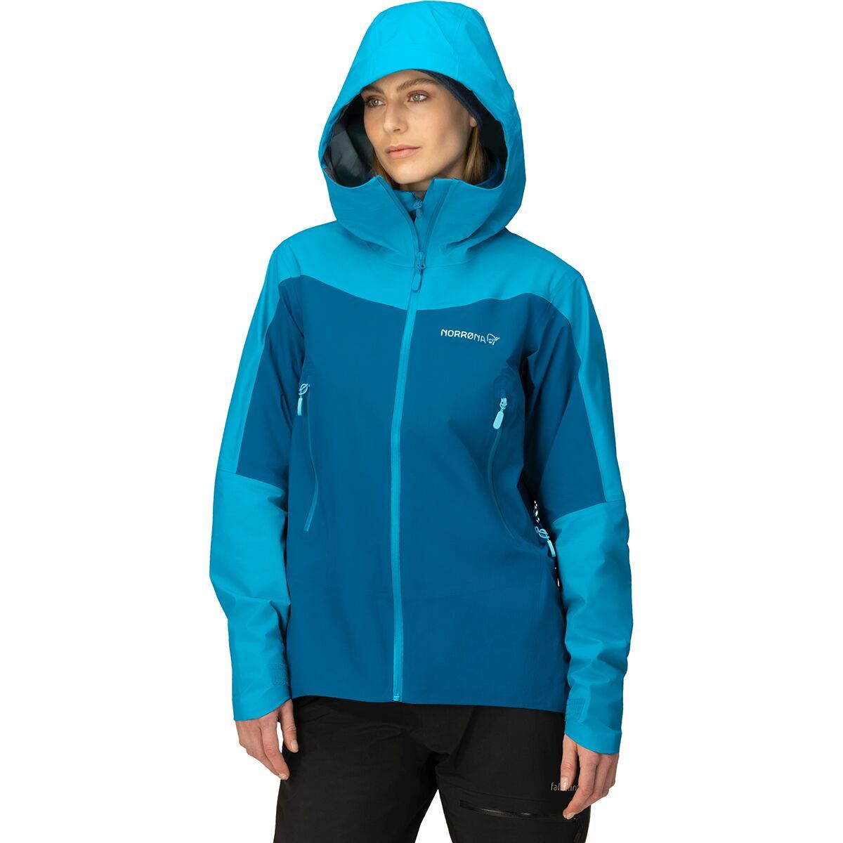 Norrona Falketind GORE-TEX Jacket - Women's Aquarius/Mykonos Blue, XS