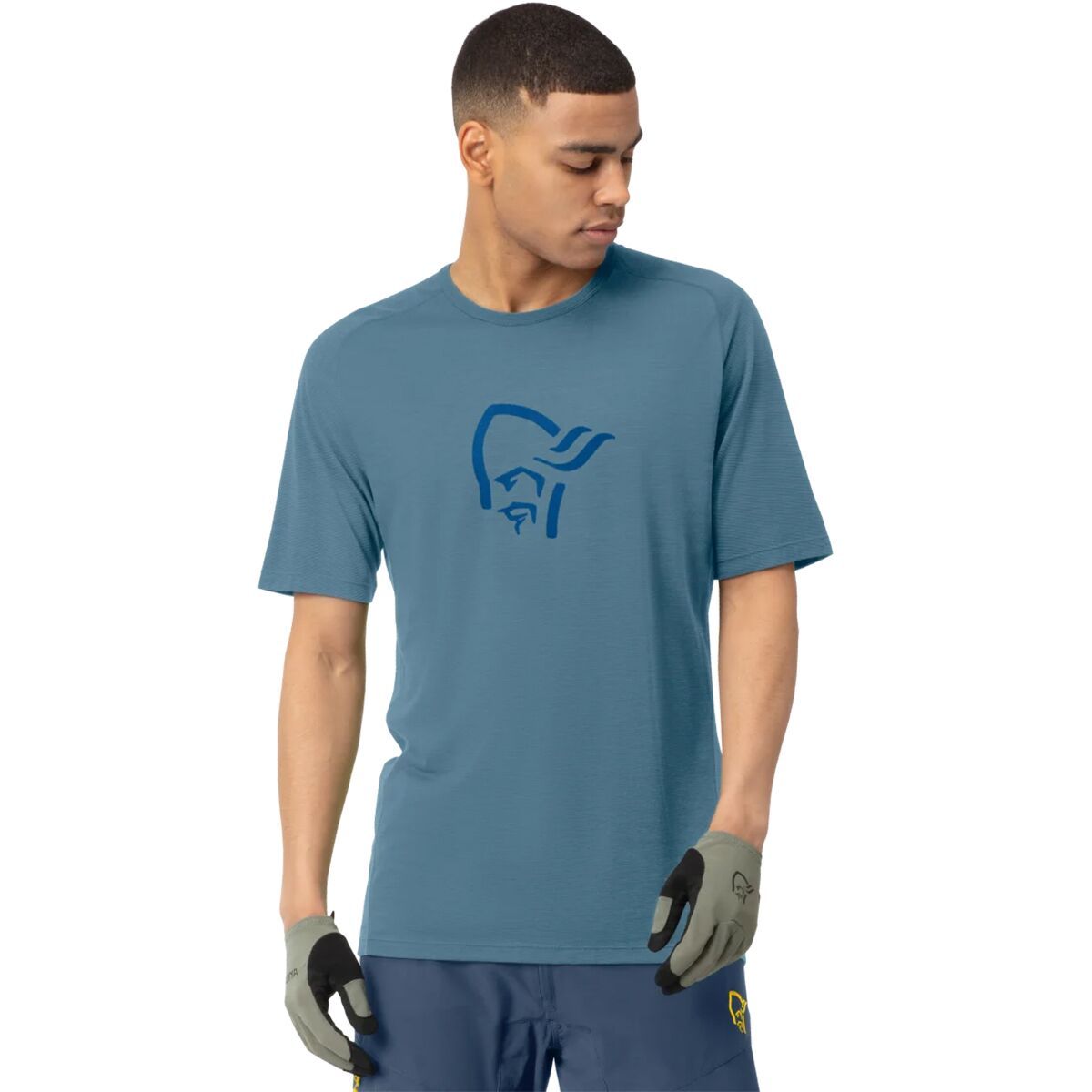 Image of Norrona Fjora Wool T-Shirt - Men's Trooper, S