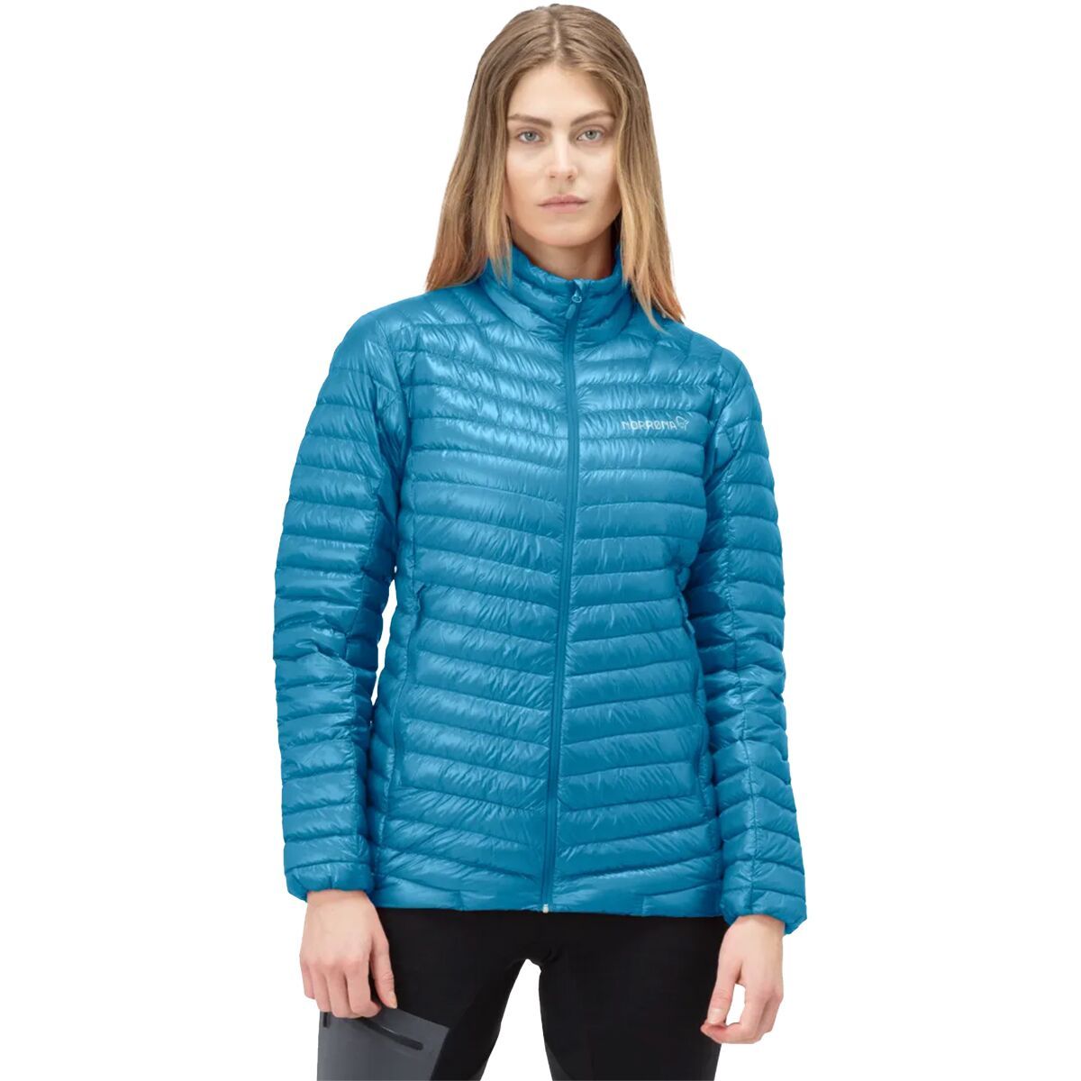 Norrona Trollveggen Superlight Down850 Jacket - Women's Hawaiian surf, L