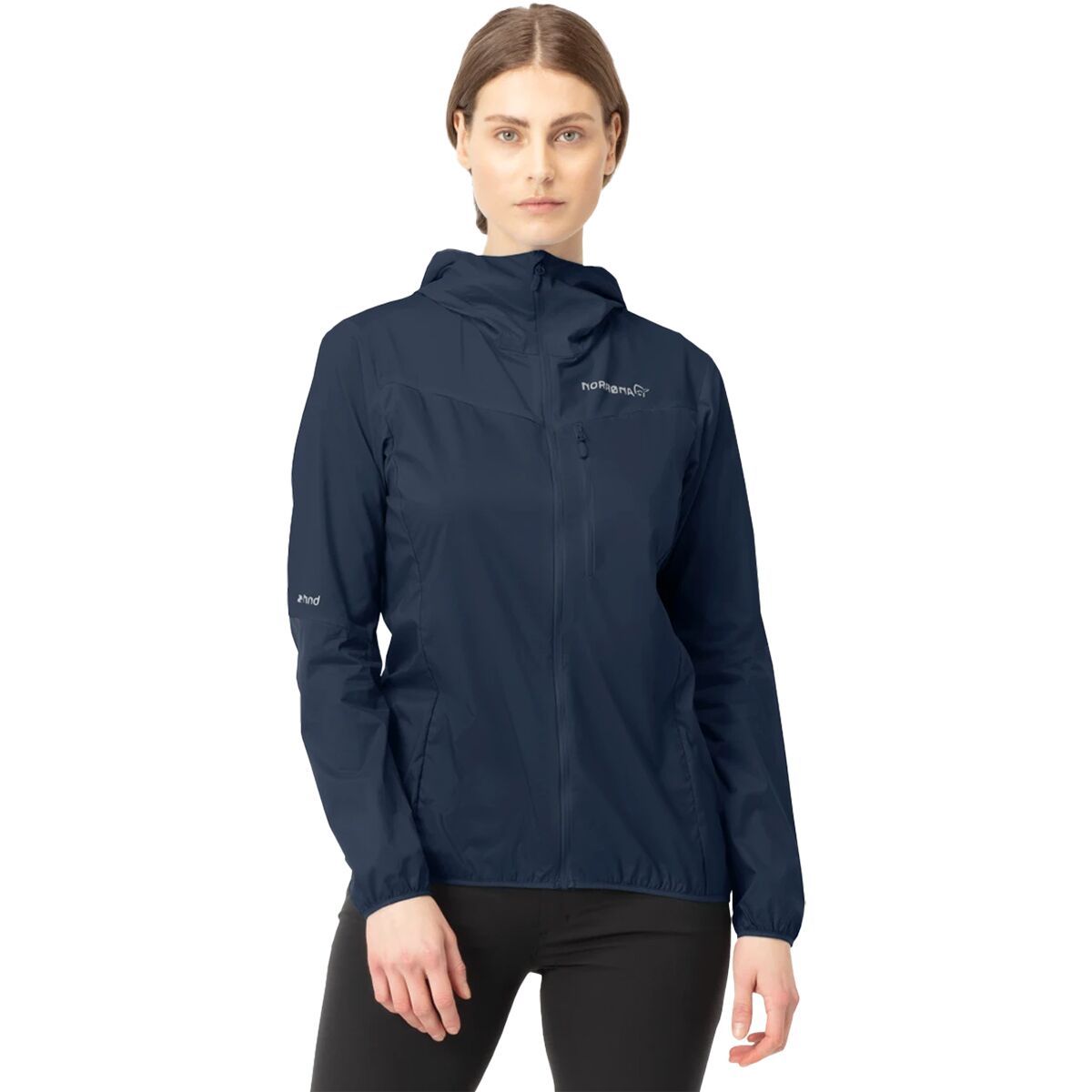 Image of Norrona Falketind Aero60 Hooded Jacket - Women's Indigo Night, XS