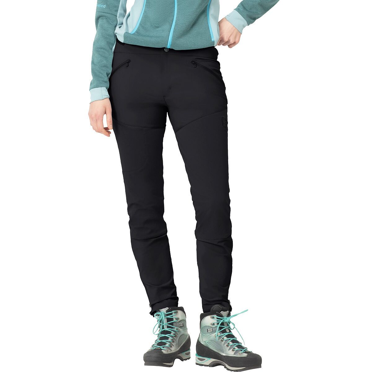 Norrona Falketind Rugged Slim Pant - Women's Olive Night/Rosin, M