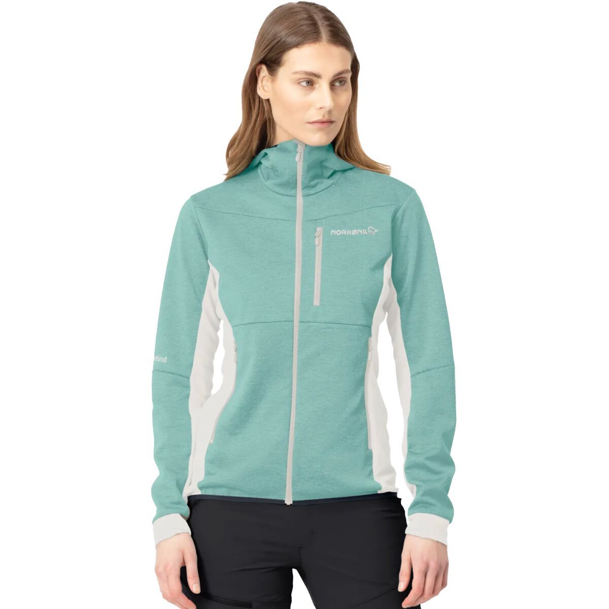 Image of Norrona Falketind Warm2 Octa Hooded Jacket - Women's Malachite Green, S