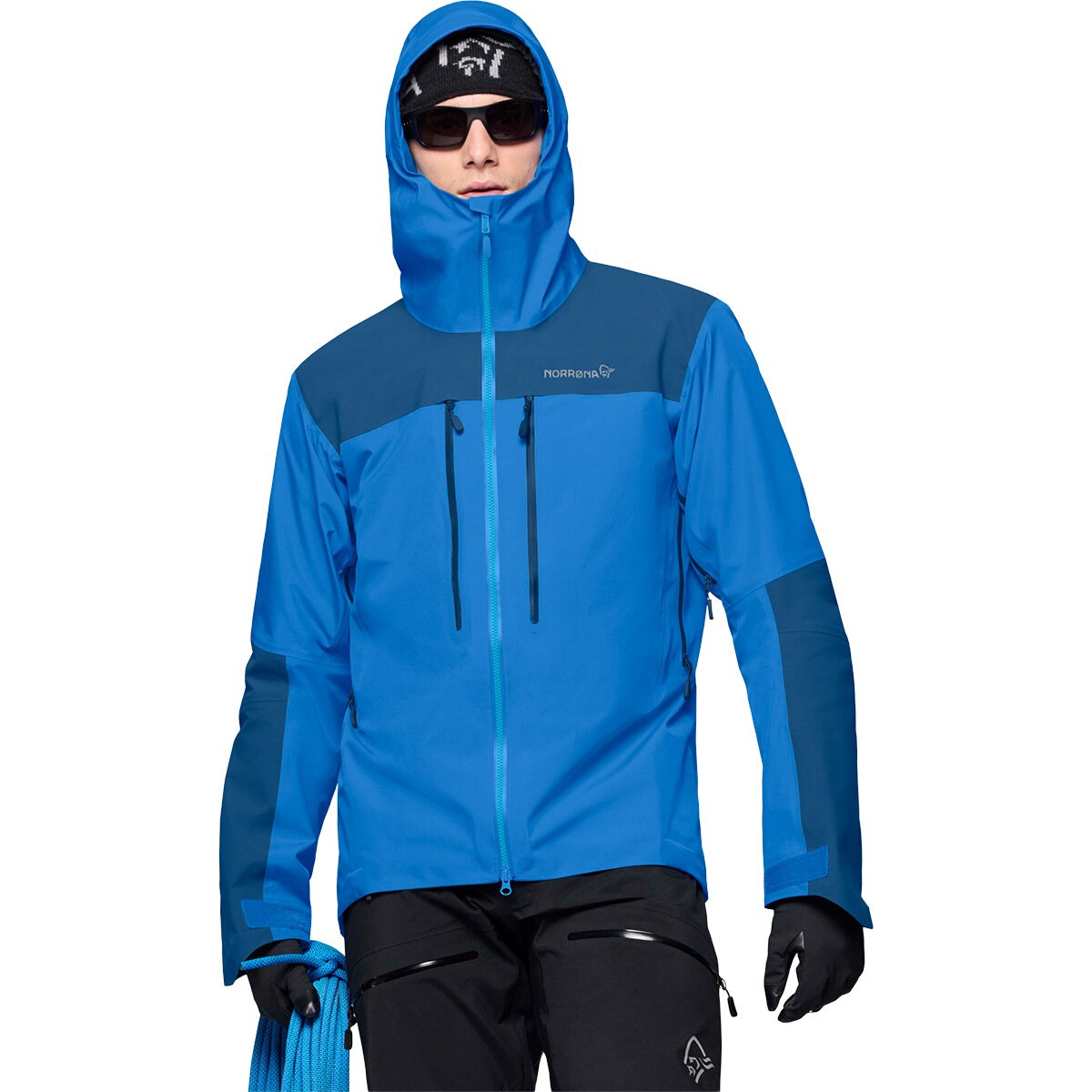 Image of Norrona Trollveggen GORE-TEX PRO Light Jacket - Men's Brilliant Blue/Dark Blue, S