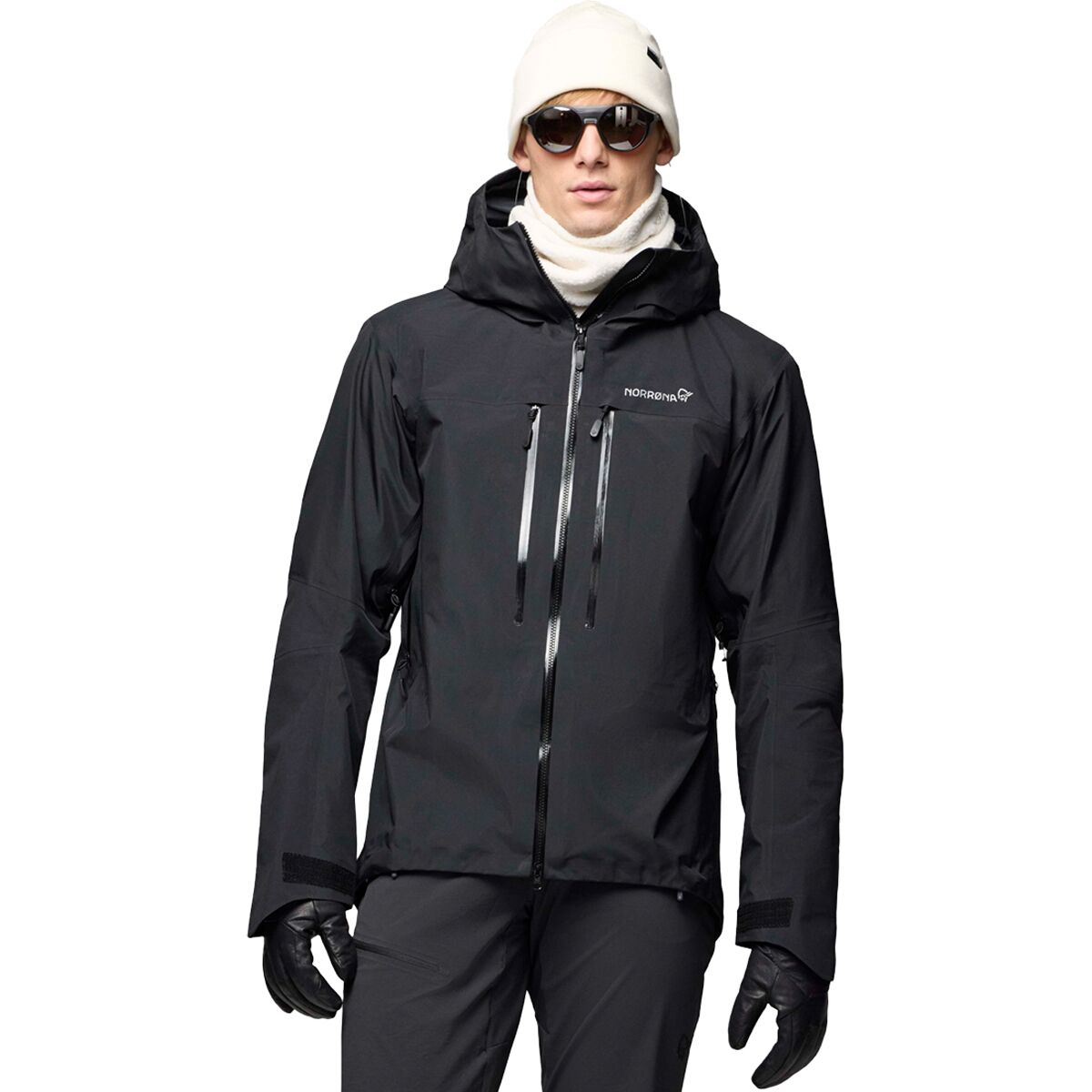 Image of Norrona Trollveggen GORE-TEX PRO Light Jacket - Men's Caviar Black, XL