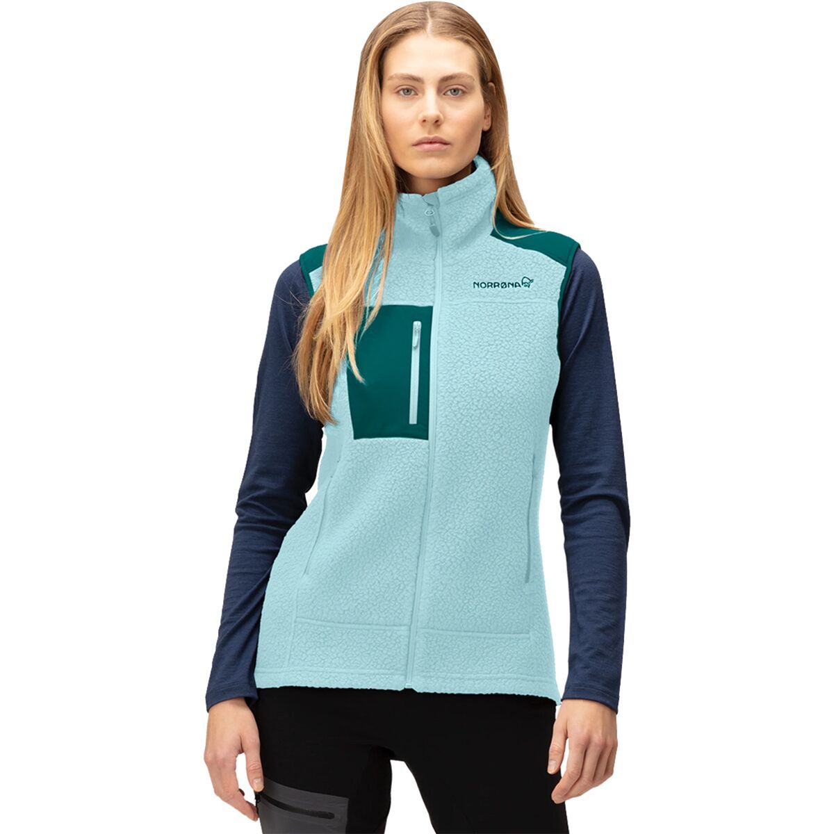 Image of Norrona Trollveggen Thermal Pro Vest - Women's Clearwater, L
