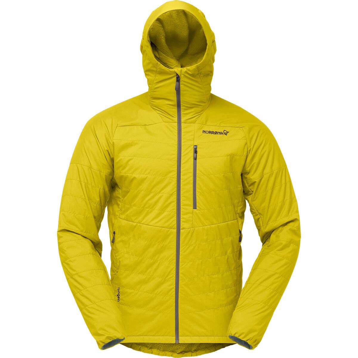Image of Norrona Lyngen Alpha100 Zip Hooded Jacket - Men's Antique Moss, L