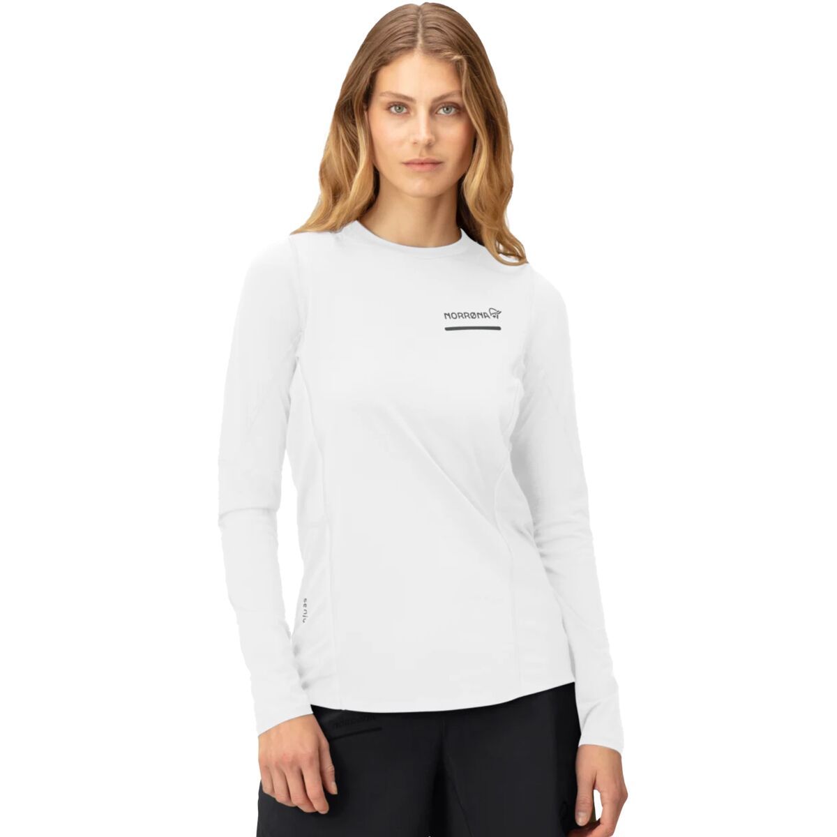 Image of Norrona Senja Equaliser Lightweight Long-Sleeve Top - Women's Snow White, S